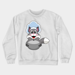 Cat Chef Cooking pot Crewneck Sweatshirt